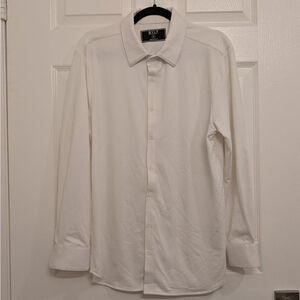 Men's BYLT White Executive Fit Dress Shirt M